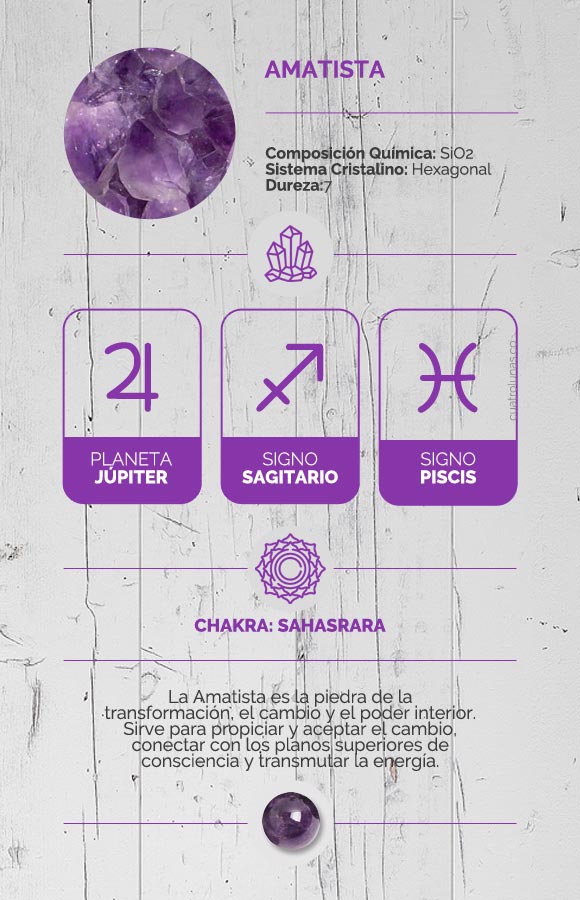 Propiedades de la Amatista