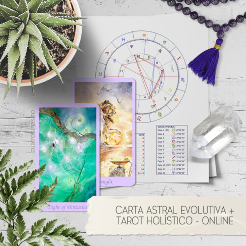Carta Astral Evolutiva y Tarot Holistico Cuatro Lunas