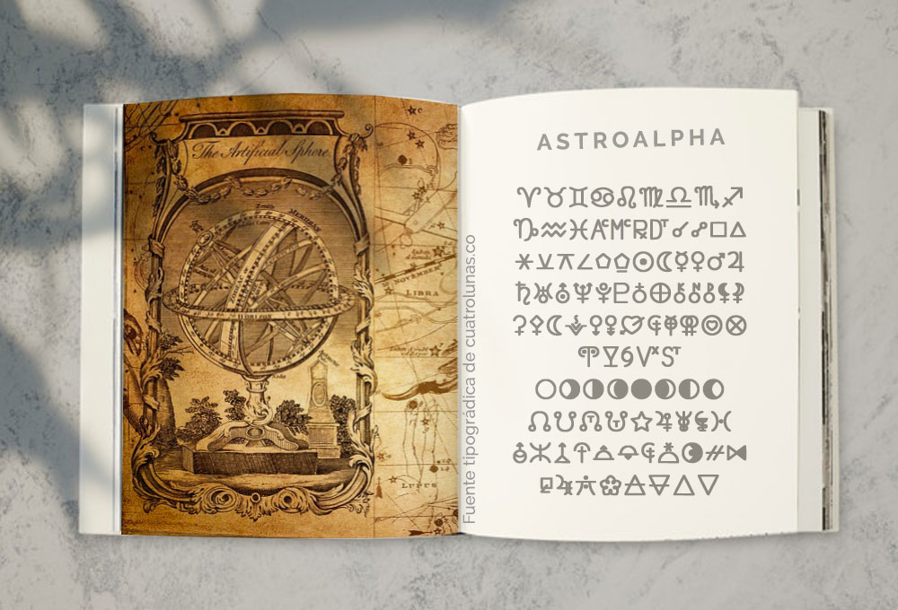 Fuente Tipografica Astrológica AstroAlpha