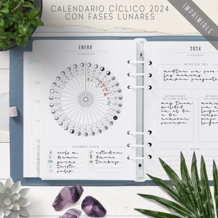 Calendario Ciclico Lunar 2024
