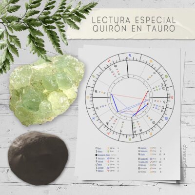 Lectura Carta Natal Quiron en Tauro
